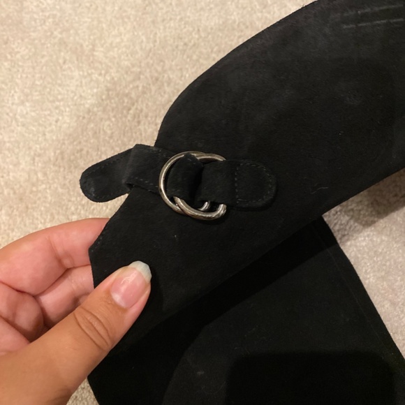 Browns over the knee suede wedge boot - Picture 3 of 4